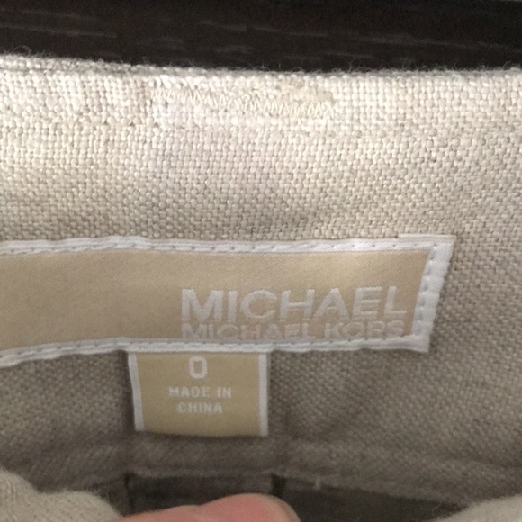 *SOLD* Ladies Michael Kors linen wide leg pants - Picture 3 of 5